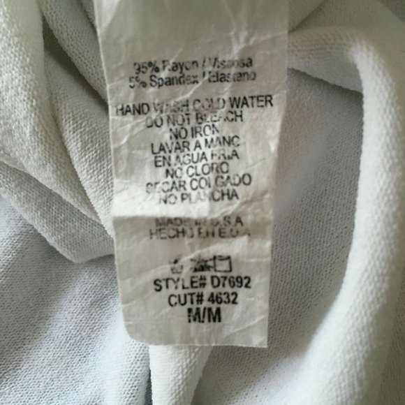 12PM by Mon Ami Dress White Multi-Color Tribal Print Scoop-Neck 3/4-Sleeve M - Picture 7 of 7